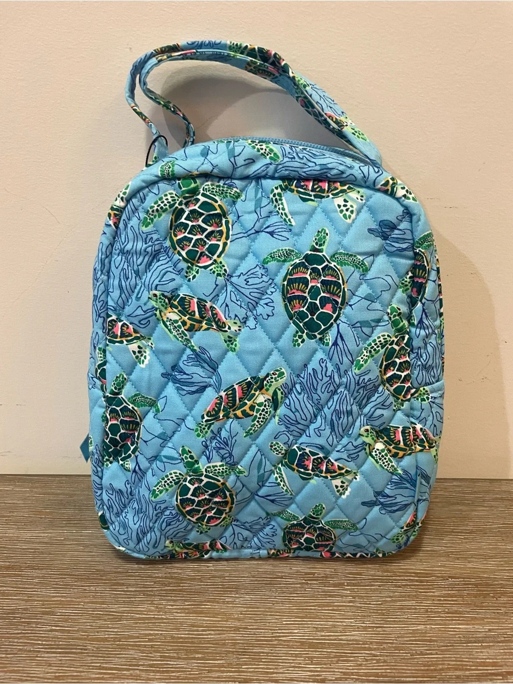 Vera Bradley Quilted Sea Turtle Backpack SET with lunch bag